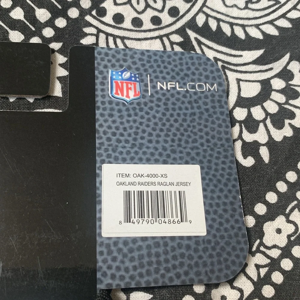 NFL Black Raider Nation Pet Jersey XS